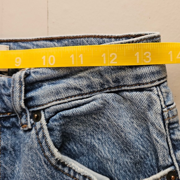 Reformation Jeans Cynthia High Rise Button Fly‎ Denim Light Wash Malta Size 26 - Picture 6 of 11